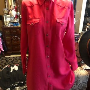 Cowgirl Justice dress, all snaps